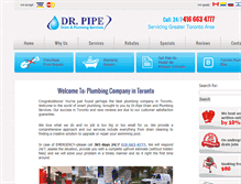 Tablet Screenshot of drpipe.ca